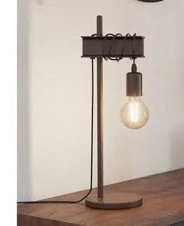 Lampy Eglo 43525 - Stolná lampa TOWNSHEND 1xE27/10W/230V 43525