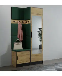 Predsieňový nábytok Predsieňový nábytok Roj 11 craft + Kronos 19 zelený