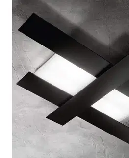 Svietidlá Gea Luce DOHA P G N - LED Stropné svietidlo DOHA LED/50W/230V 104 cm čierna DOHA P/G N