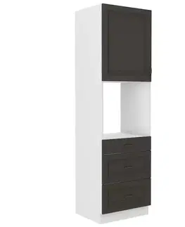 Kuchynské skrinky stojace Kuchynská skrinka STILO grafit mat/biela 60dps-210 3s 1f
