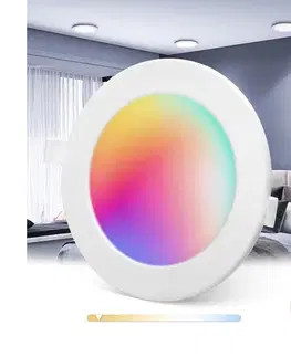 Svietidlá  B.V.  - LED RGBW Kúpeľňové podhľadové svietidlo LED/9W/230V 2700-6500K IP44 S10304M1A