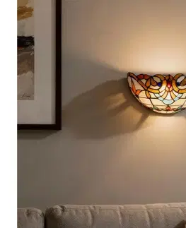 Svietidlá BRILAGI - Tiffany vitrážové nástenné svietidlo MIRABELLA 1xE14/40W/230V BRW-12028B