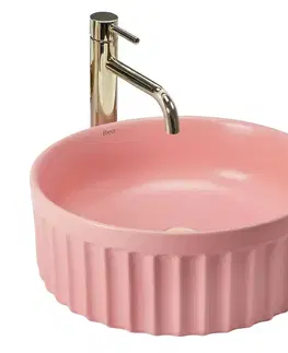 Umývadlá REA - Umývadlo na dosku DUO Sweet Pink Matt REA-U3606
