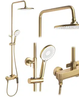 Kúpeľňové batérie REA REA - Sprchový set AVALON GOLD BRUSH REA-P2400