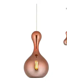 Svietidlá Redo 01-2260 - Luster na lanku LOB 1xE27/42W/230V pr. 22 cm meď 01-2260