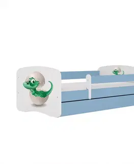 Postele pre dievčatá Detská Posteľ. Babydreams+Sz+M Modrá 80x160 Dino