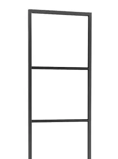 Doplnky do kúpeľne SAPHO - SKA stojaci sušiak uterákov 420x1700x20, čierna mat SKA551