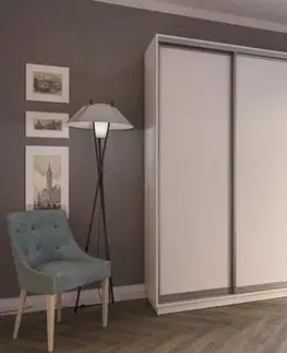 Šatníkové skrine SIGAMI š280/v240 štvordverová šatníková skriňa, biela