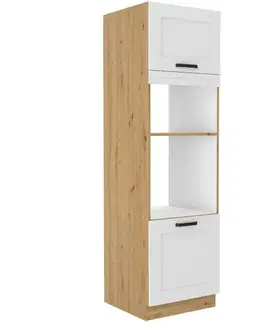 Kuchynské skrinky stojace Kuchynská skrinka LUNA biela mat/artisan 60dmp-210 2f