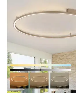 Svietidlá BRILAGI - LED stmievateľné svietidlo PORTOFINO LED/85W/230V pr. 120 cm béžové + s diaľkovým ovládačom BRI919