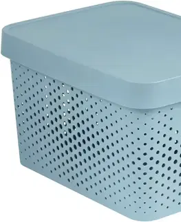 Boxy na skladovanie CURVER - Box s vekom 17L svetlošedý, umelá hmota