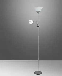 Moderné lampy do obývačky Stojanové svietidlo Cleo VO0384 Grey LP2