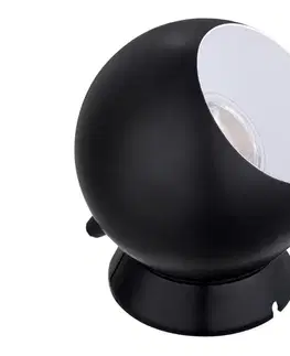 Lampy Eglo 32095 - LED stolná lampa PETTO 1xGU10/2,8W/230V čierna 32095