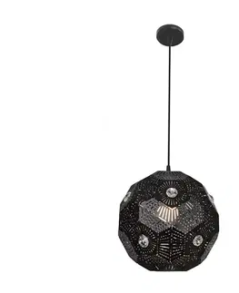 Svietidlá  Luster na lanku EUPHORIA 1xE27/40W/230V čierna 31-69764
