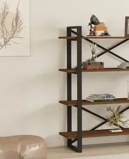 Knižnice Knižnica Makro - Walnut