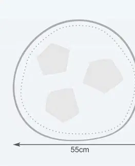 Sedacie vaky a kocky Sedací vak malá bielo limetková futbalová lopta TiaHome