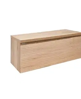 Kúpeľňový nábytok Kúpeľňová skrinka s krycou doskou Naturel Savona 119x50x44, 3 cm dub mat SAVONA120DHDBEZ SAVONA120DHDBEZ
