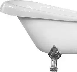 Vane MEXEN/S - Retro voľne stojaca vaňa 170x75 cm biela chróm nohy , zátka sifónu chrom 53251707500-00
