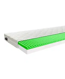 Matrace KONDELA Bravo obojstranný penový matrac 90x200 cm biela