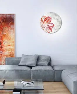 Stropná svetla Stropná lampa s pružinou E27 červená