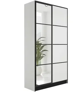 Šatníkové skrine Skriňa Eden 2d 107 Biela 2