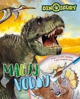 Pre deti a mládež - ostatné Maľuj vodou A4 Dinosaury