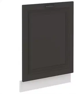 Dvierka a čelá zásuviek pre kuchynske skrinky Dvierka na umývačku STILO grafit mat/biely Dvierka zm 713x596
