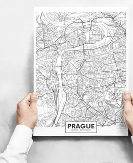 Moderné obrazy Obrazy na stenu - Map of Prague