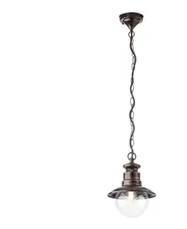 Svietidlá Redo 9046 - Vonkajší luster na reťazi SCOTT 1xE27/42W/230V IP44 9046