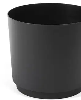 Záhrada Obal na kvetináč Aura 145 Recycled – čierna LA132-04