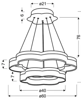 LED osvetlenie Závesné svietidlo CLOUD LED Candellux