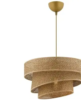 Svietidlá Závesný luster Couper Hazeran Beige