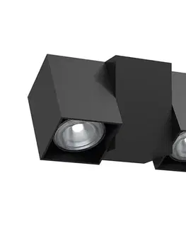 Svietidlá - Brosline 2294 - Nástenné bodové svietidlo CUBE 2xGU10/10W/230V čierne 2294