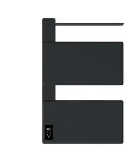Radiátory do kúpeľne Mereo Elektrický sušiak uterákov, 2 moduly, čierny MT81B