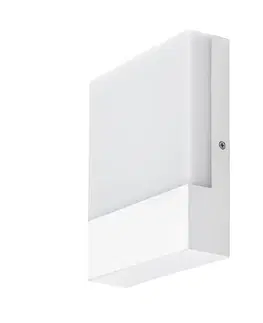 Záhradné lampy Rabalux 77098 vonkajšie nástenné LED svietidlo Gimone, biela
