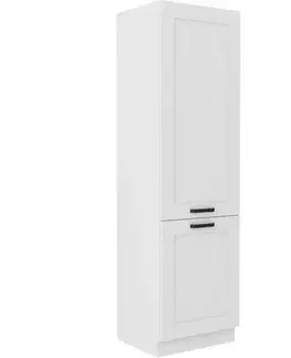 Kuchynské skrinky stojace Kuchynská skrinka LUNA biela mat/biela 60dk-210 2f
