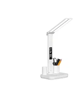 Lampy  LED stmievateľná nabíjacia stolná lampa NOBLITE P LED/5W/5V 3000/4000/6000K 2200 mAh biela 004832