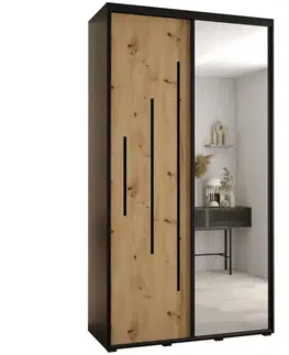 Šatníkové skrine Skriňa 45 Canaris 13 140 čierna/artisan/čierna