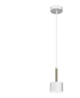 Svietidlá  Luster na lanku ARENA 1xGX53/11W/230V biela/zlatá MLP7754