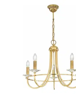 Svietidlá Kolarz 330.85.8C - Krištáľový luster na reťazi IMPERIAL 5xE14/60W/230V zlatá 330.85.8C