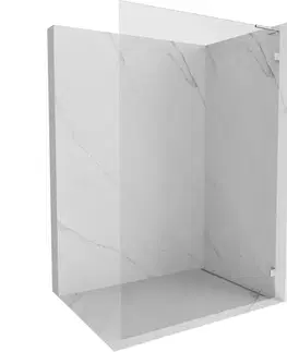 Sprchové dvere MEXEN/S - Lunar L Sprchová zástena WALK-IN pravá 90 x 200, transparent 8 mm, chróm 830L-090-000-01-00-P