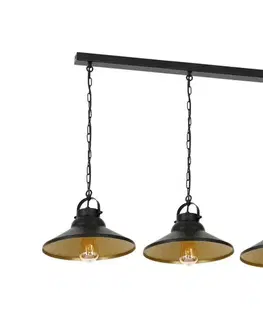 Svietidlá  Luster na reťazi IRON 3xE27/60W/230V 6343