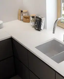 Kuchynské drezy DEANTE DEANTE - Eridan šedá metalic - Granitový drez, 1.5 - bowl ZQE_S503