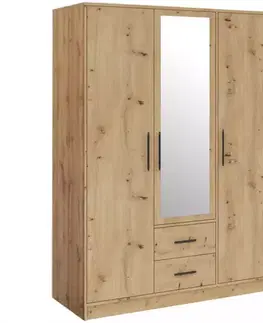 Šatníkové skrine Skriňa Smart SRL2 3DL artisan