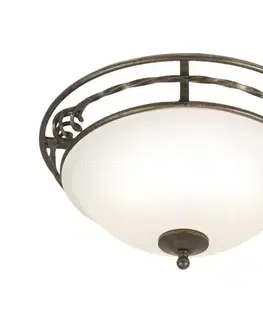 Svietidlá Elstead PB-F-A-BLK-GOLD - Stropné svietidlo PEMBROKE 2xE27/60W/230V PB-F-A-BLK-GOLD