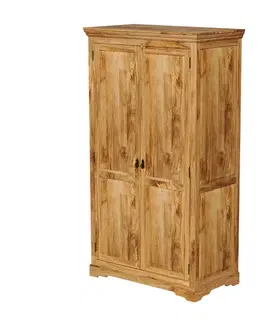 Šatníkové skrine Skriňa Guru 110x200x60 indický masív mango