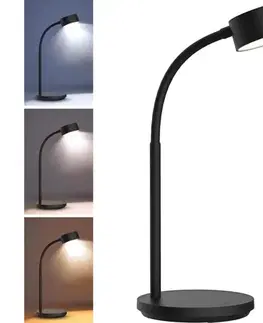 Lampy  WO3000-B- LED Stmievateľná stolná lampa LED/4,5W/5V 3000/4000/6500K čierna WO3000-B