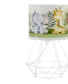 Lampy  Detská stolná lampa KIDS ROOM 1xE27/60W/230V pr. 18 cm džungľa H0962