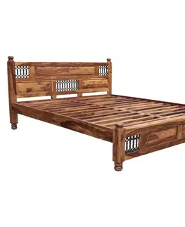 Postele Posteľ Jali 160x200 z indického masívu palisander