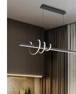 Svietidlá ONLI - LED Luster na lanku SWING LED/30W/230V 4000K čierna 5062/S